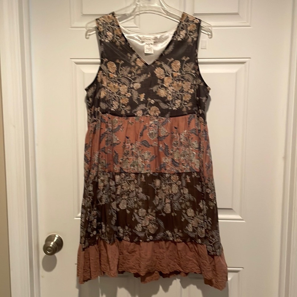 Paisley Vine size medium, fully lined peasant dress